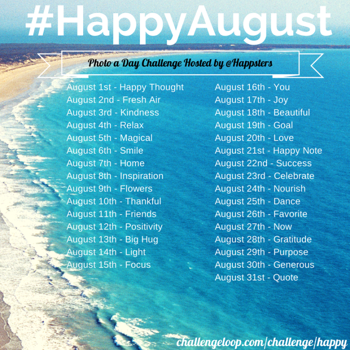#HappyAugust Happsters Challenge