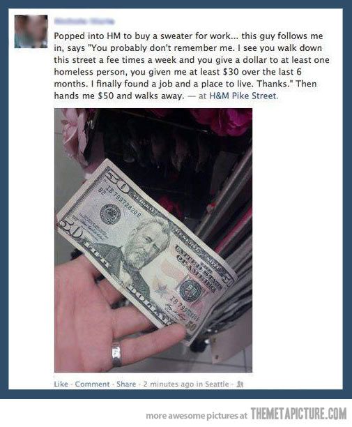 The best random act of kindness