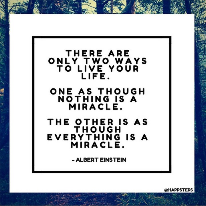 Everything is a miracle